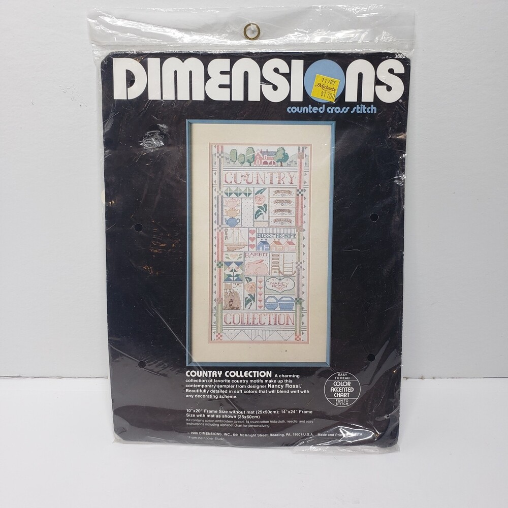 DIMENSIONS Counted Cross Stitch Country Collection 3602 - NEW VINTAGE